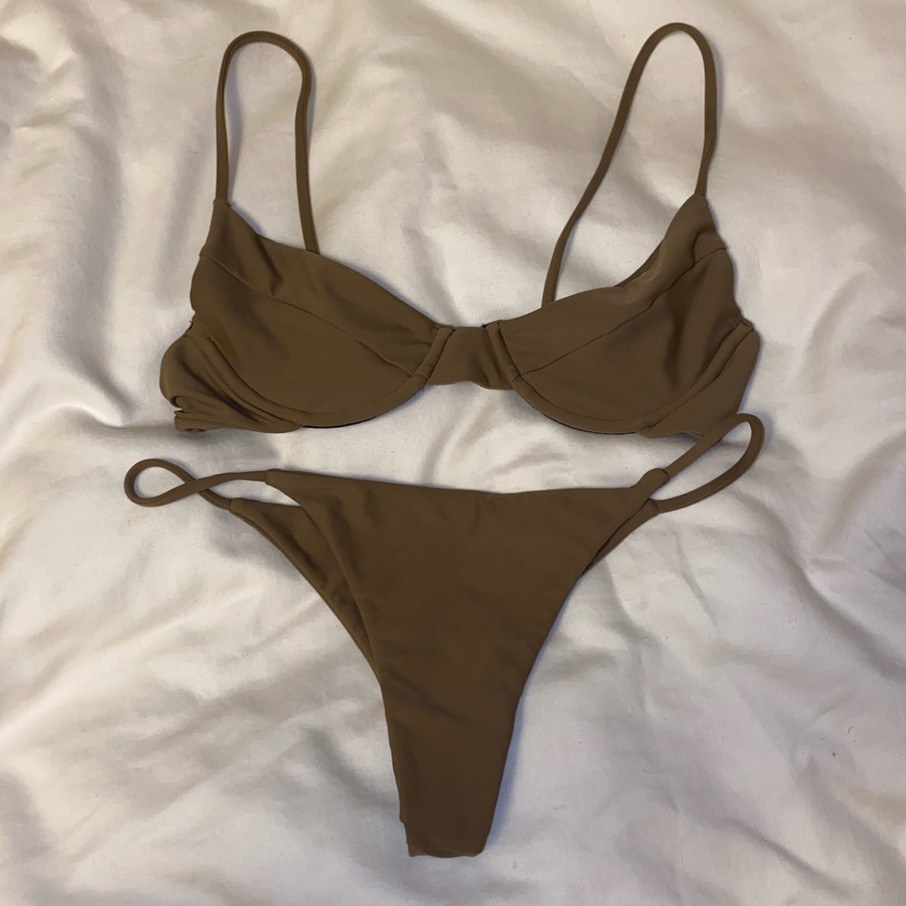 Benoa Swim Brown Bikini Small Bottom and Top